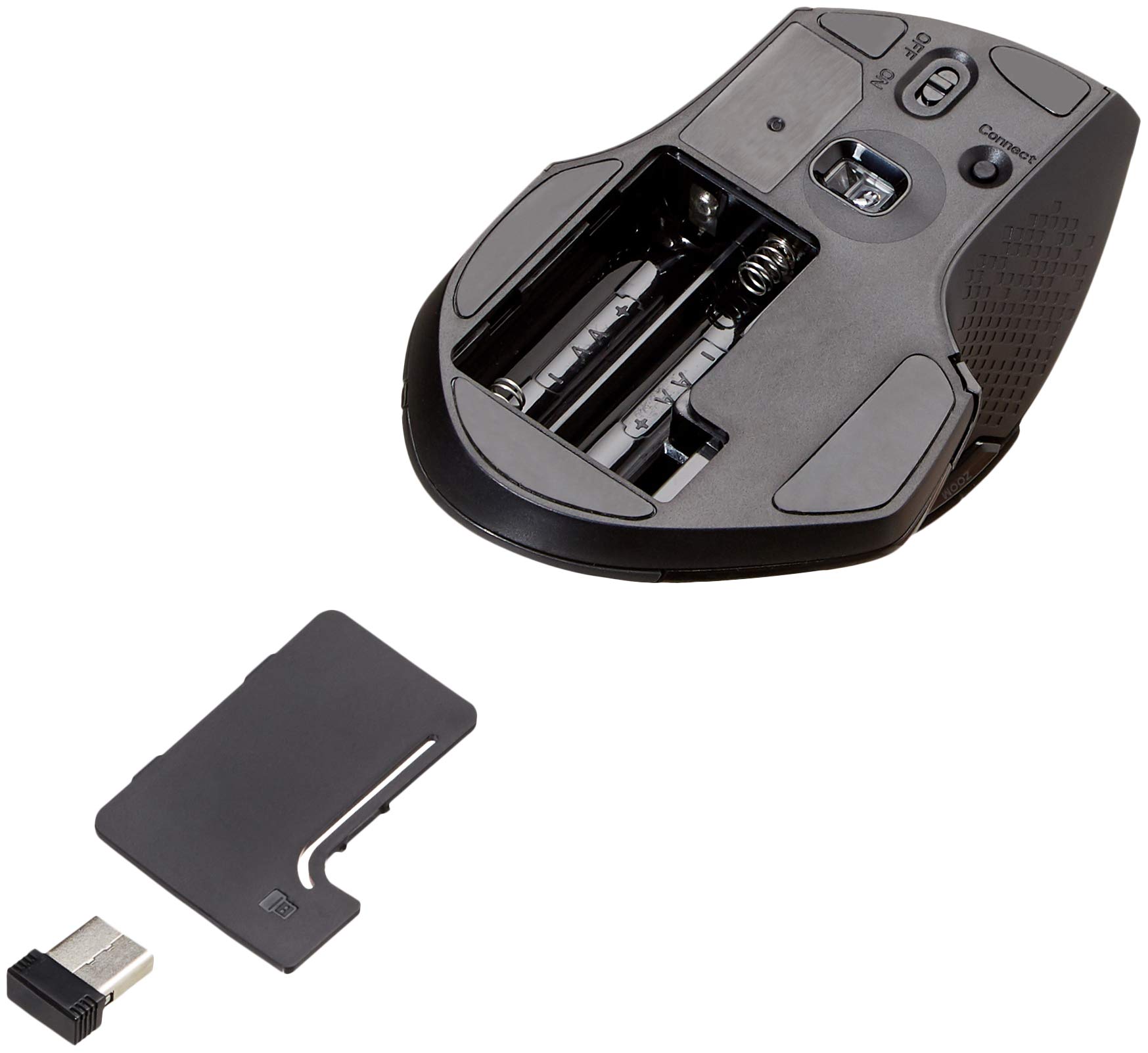 Amazon Basics Full-Size Ergonomic Wireless PC Mouse with Fast